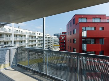 Housing Complex Sonnwendviertel - view from balcony