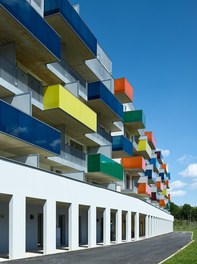 Housing Complex Waldmühle Rodaun - detail of facade