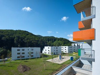 Housing Complex Waldmühle Rodaun - view from terrace