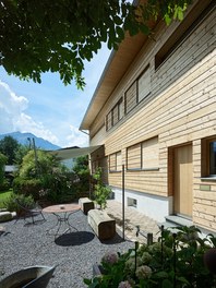 House W2 - east facade with closed shutters