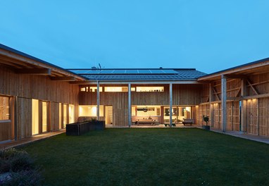 Residence - courtyard at night