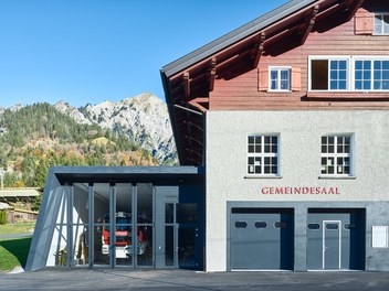 Fire Station Wald am Arlberg - detail of facade