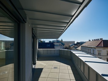 Housing Estate Neubaugürtel - view from terrace