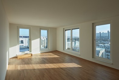 Residential Complex Breitenfurter Strasse - living-dining room