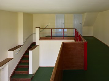 Werkbundsiedlung Restoration - House Loos - two-story living-dining room