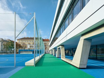 High School ENK; conversion - courtyard with sportsground